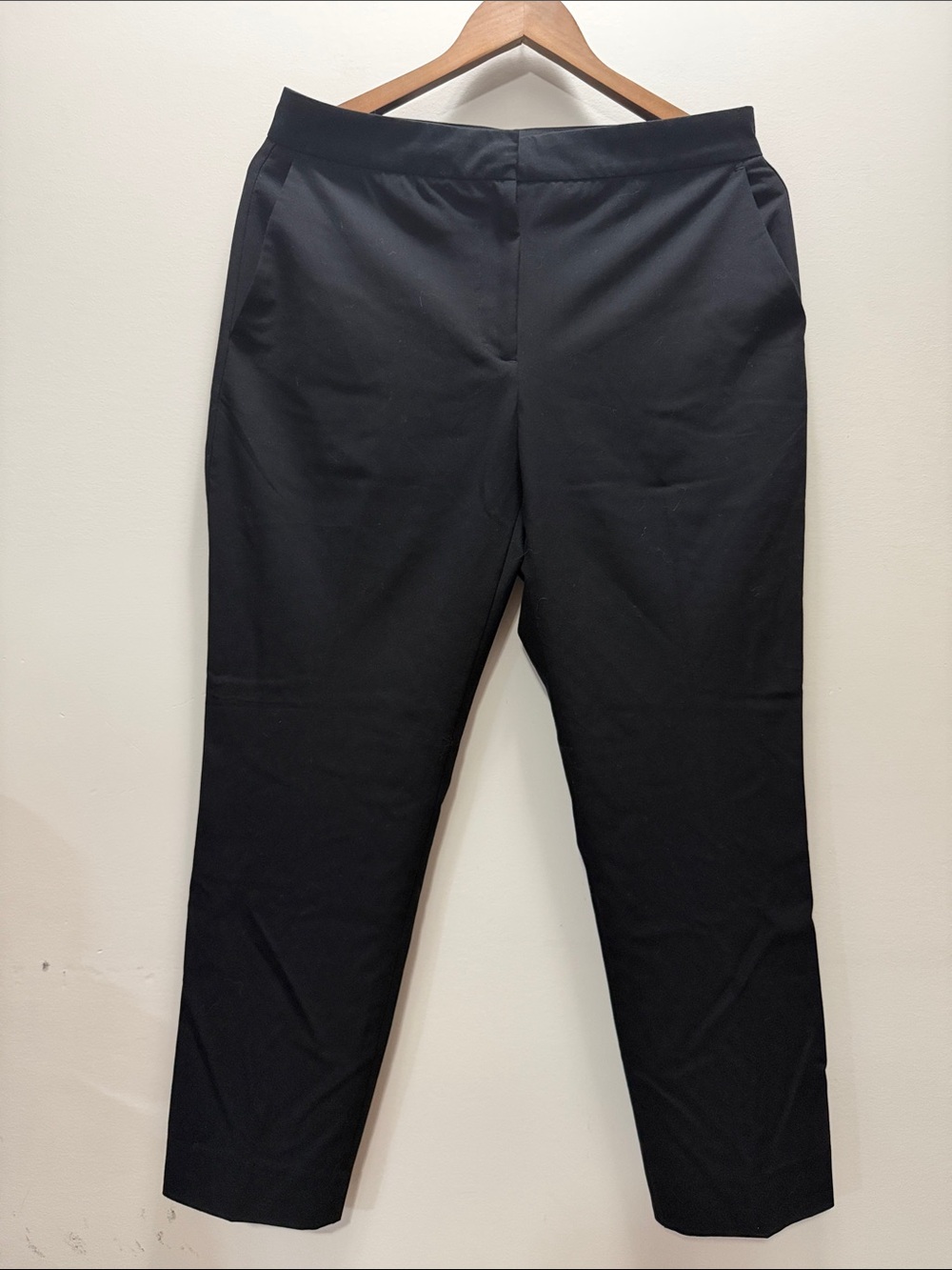 Zara Women's Hrise Black Straight-Leg Tailored Pants Size 8/ L36/ I26/ R11.5
